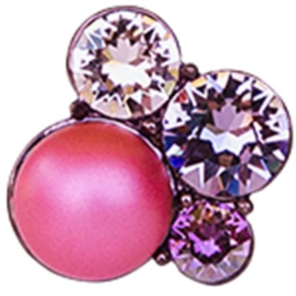 Pearl Cluster Earrings w/ Swarovski Crystals in Chocolate Gold by Origami Owl - Picture 8 of 8